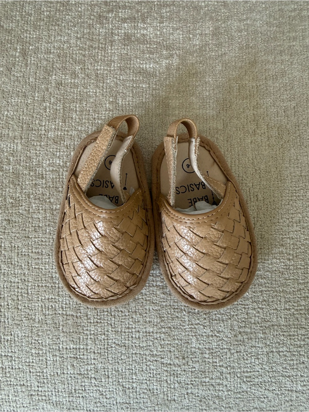 Babe Basics Infant Slip-On Woven Leather Moccasin (0-6m)
